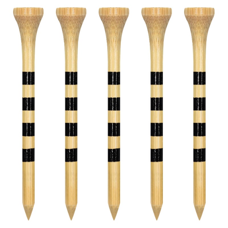 Zivisk Wooden Golf Tees 3-1/4" 100 Count 83mm Natural Color - Image 1